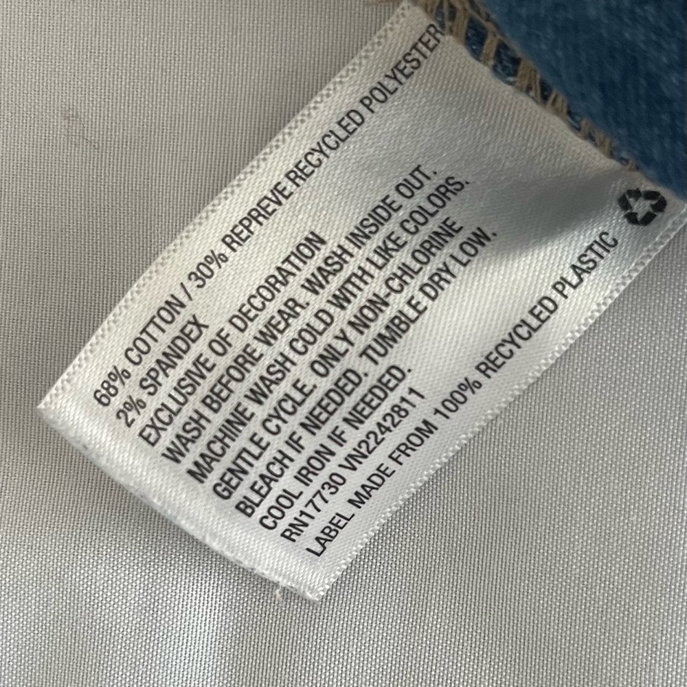 Cat & Jack Denim Short Overalls Size 10/12 - Picture 10 of 10